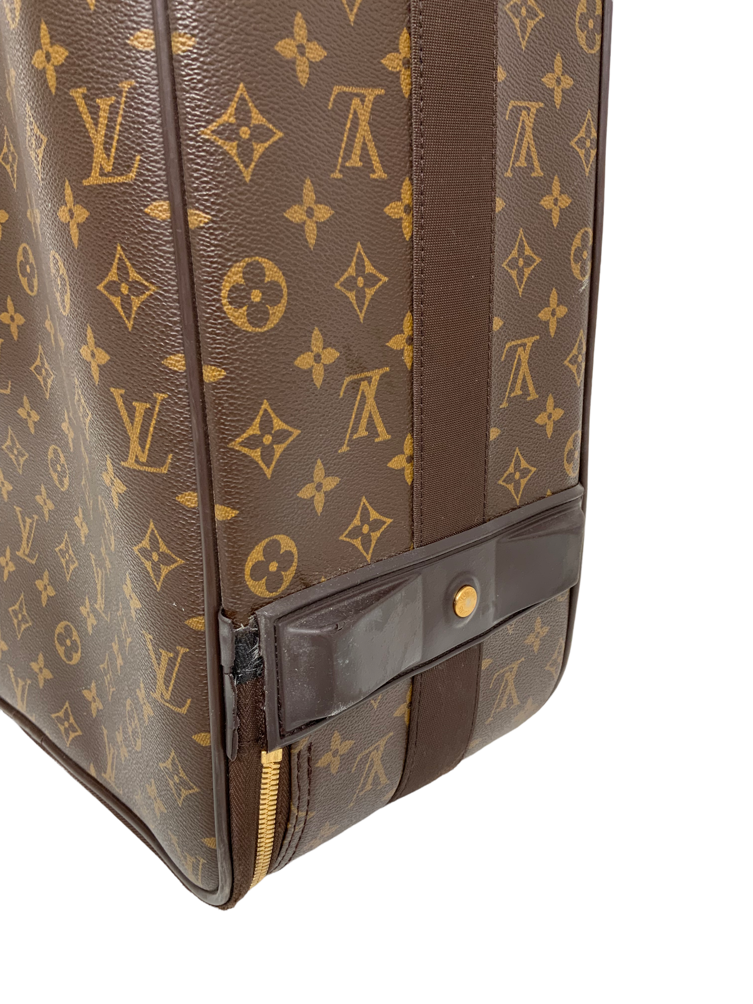 Louis Vuitton Pegase 50 Monogram Canvas Rolling Suitcase - Luxury Spinner Luggage for Business Travel & Vacation | Durable Carry-On Bag for Airplane & Train Trips