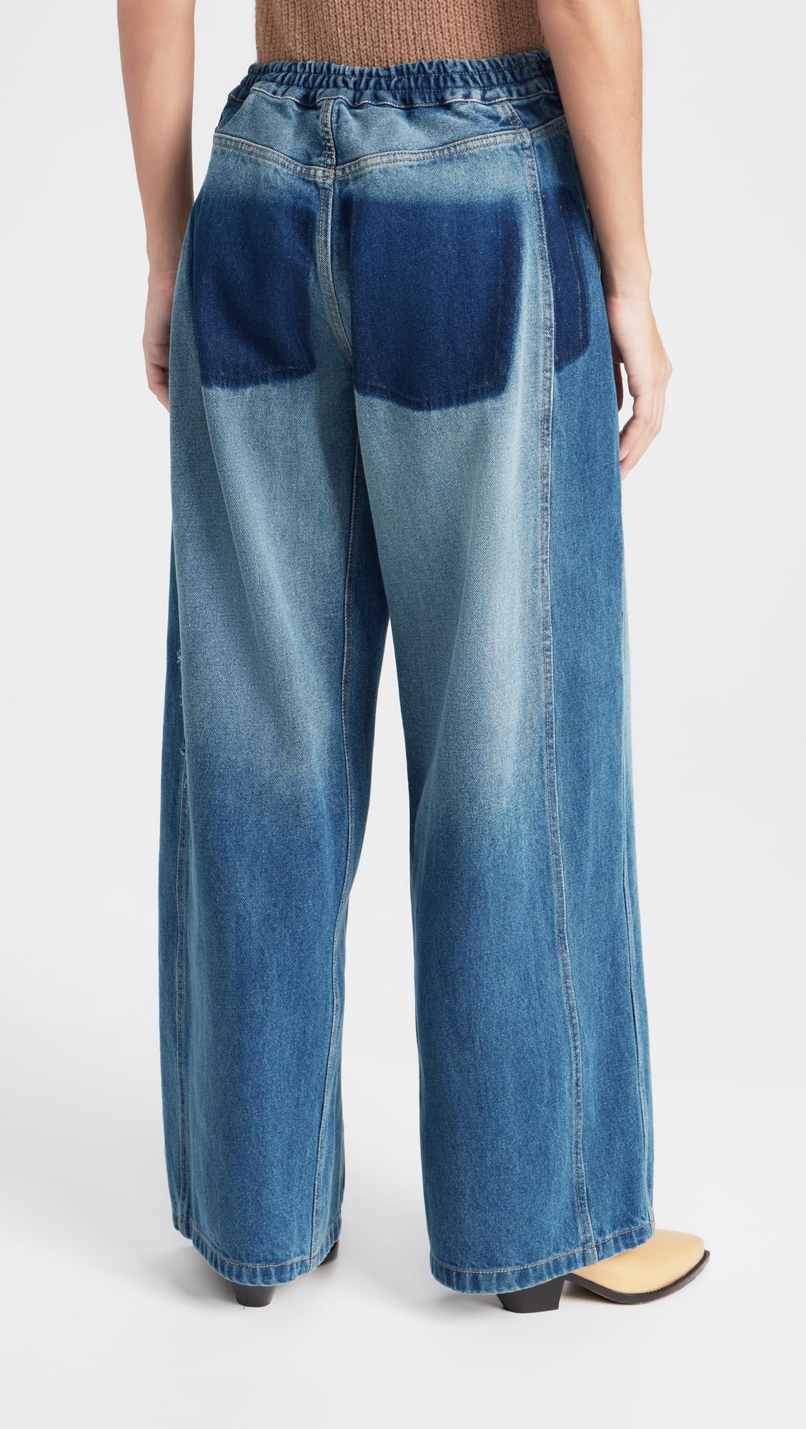 Sea Women's Elena Denim Baggy Pants - High Waisted Loose Fit Jeans for Casual Wear | Perfect for Street Style, Work & Everyday Outfits