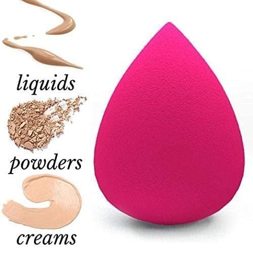 Soft Bristle 7-Piece Black Makeup Brush Set with Pink Beauty Blender - Perfect for Professional & Home Makeup