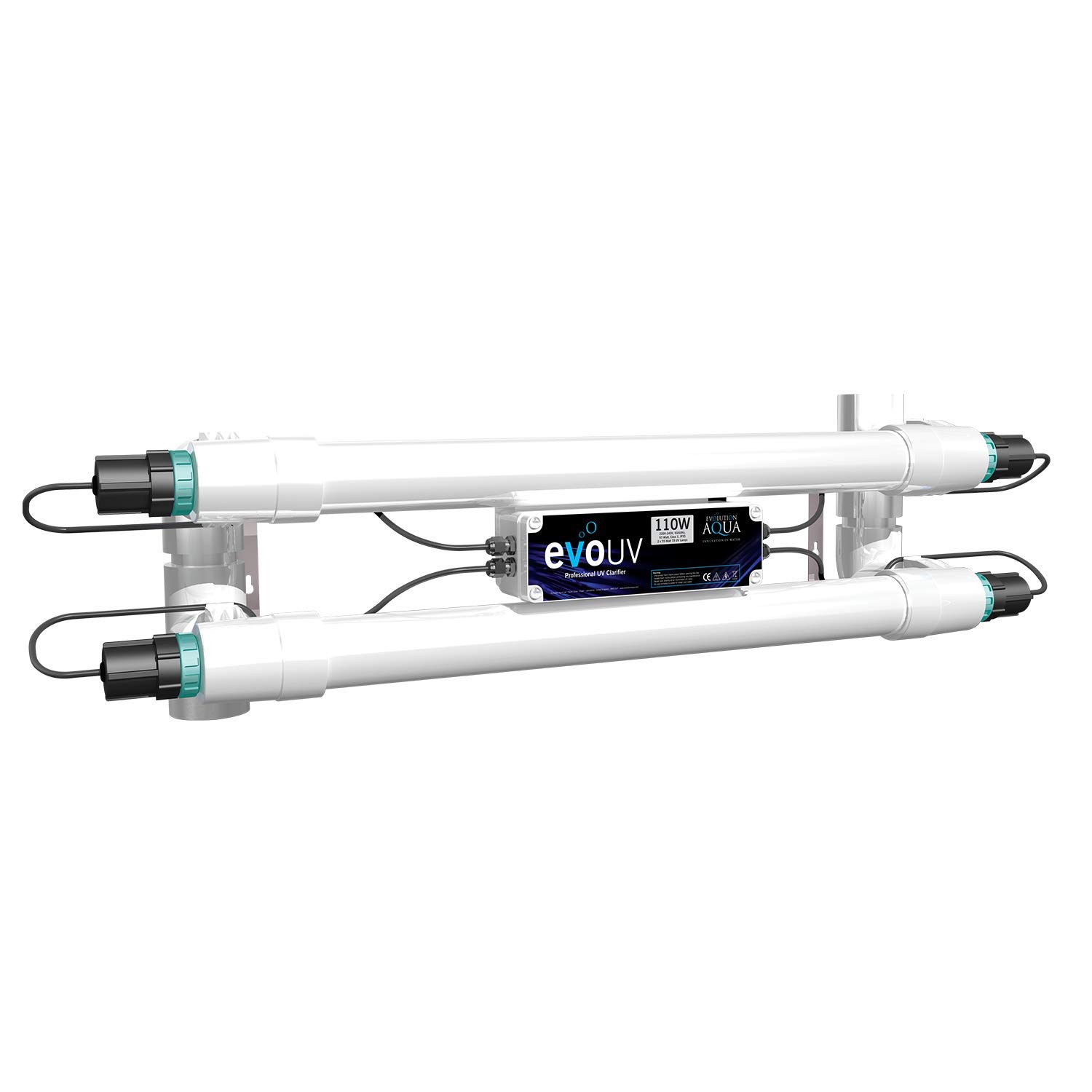 Evolution Aqua EVO 110 Watt UV Clarifier/Sterilizer for Ponds & Aquariums - Water Purification System for Clear, Healthy Fish Tanks & Garden Ponds