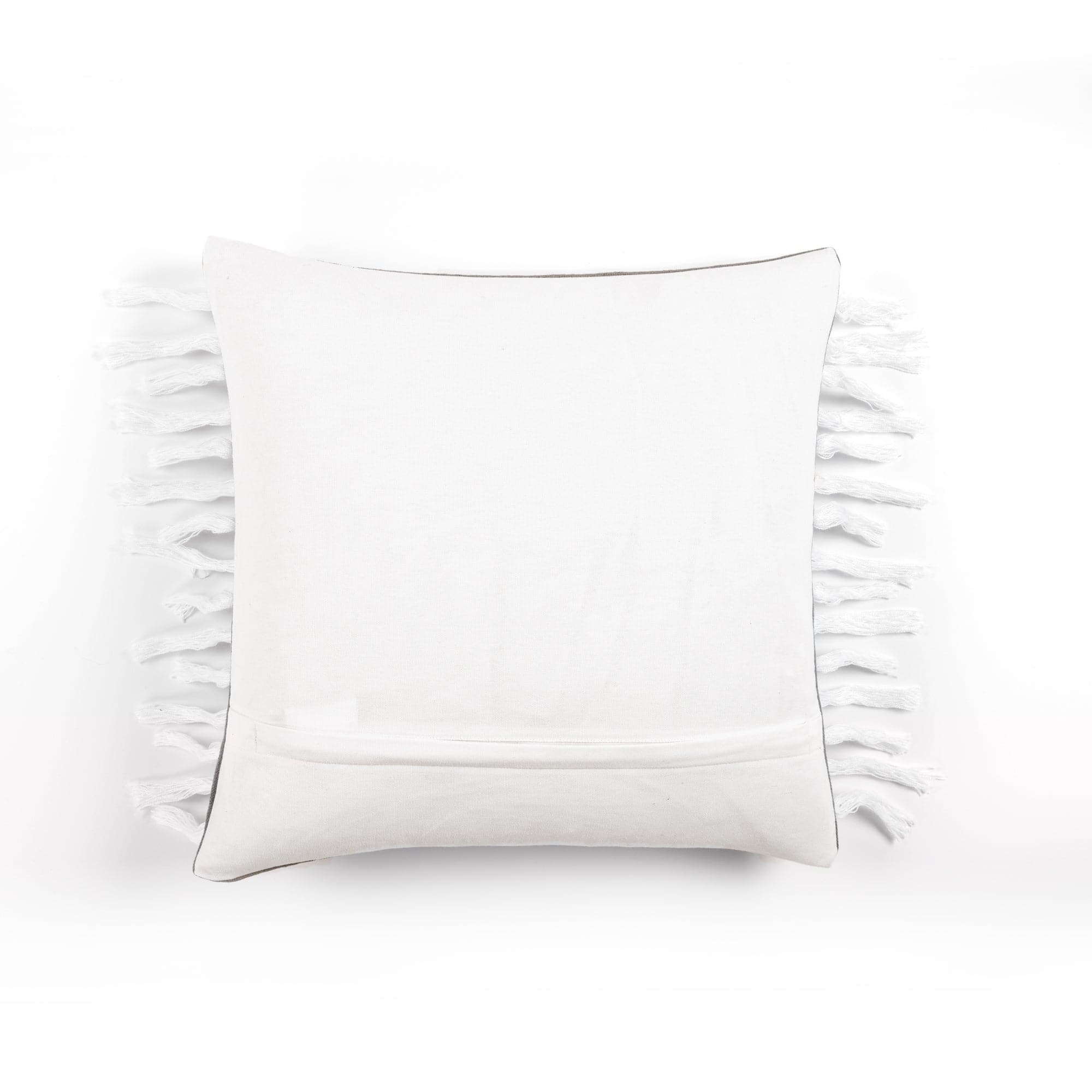 Elegant Linear Tassel Decorative Throw Pillow Cover - Boho Chic Home Decor for Sofa, Bed & Living Room
