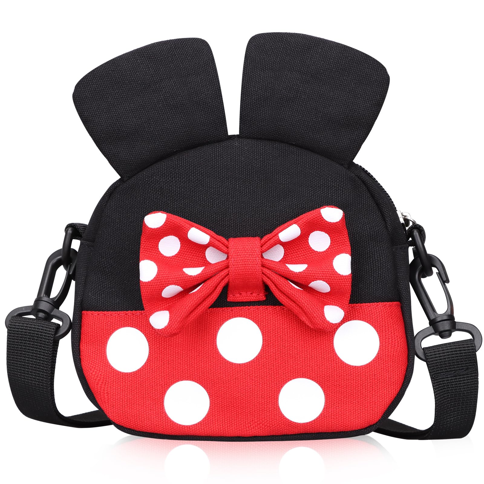 **Disney Minnie Mouse Crossbody Bag for Toddler Girls - Cute Mini Shoulder Purse with Mouse Ears - Perfect for School, Travel & Playdates**
