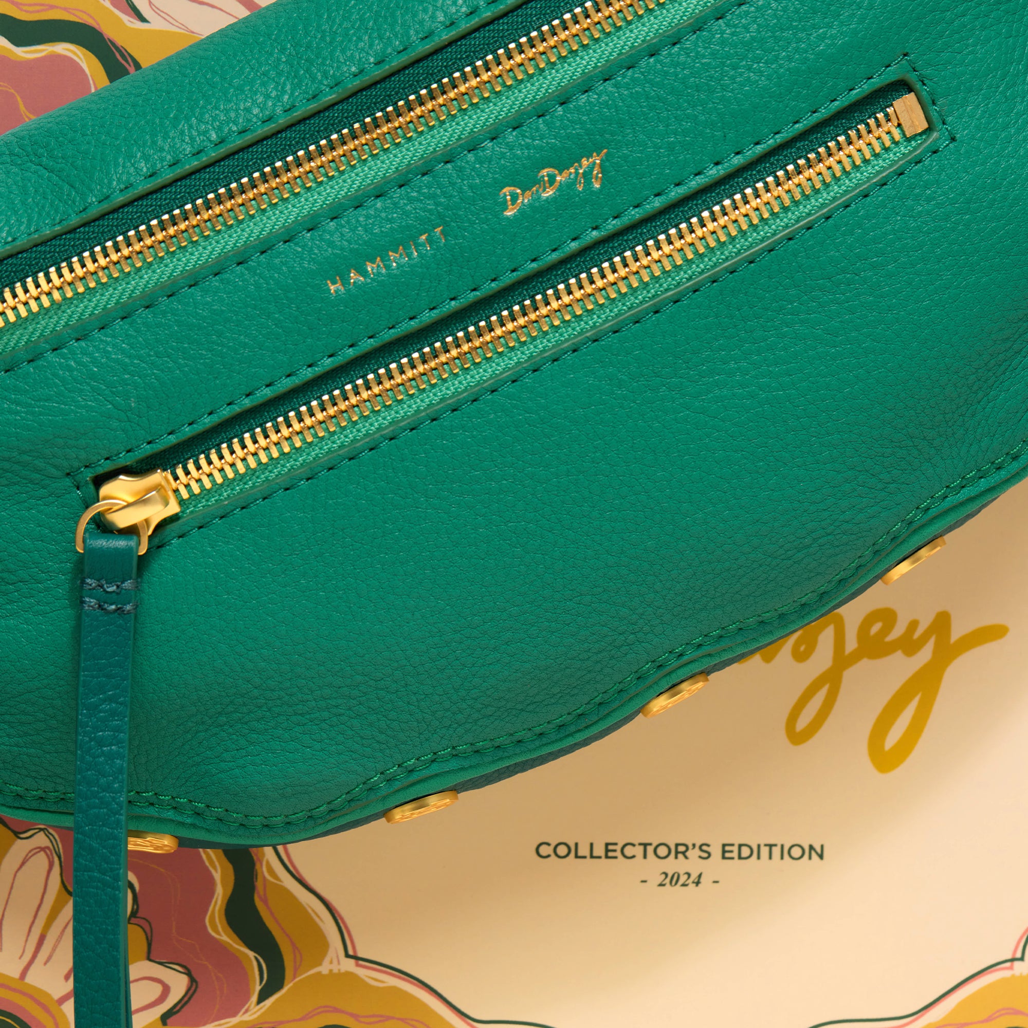 Dazey Charles Crossbody Bag for Women - Wavy Dazey & Brushed Gold Rivet Medium Shoulder Bag | Perfect for Daily Use, Work, Travel and Shopping