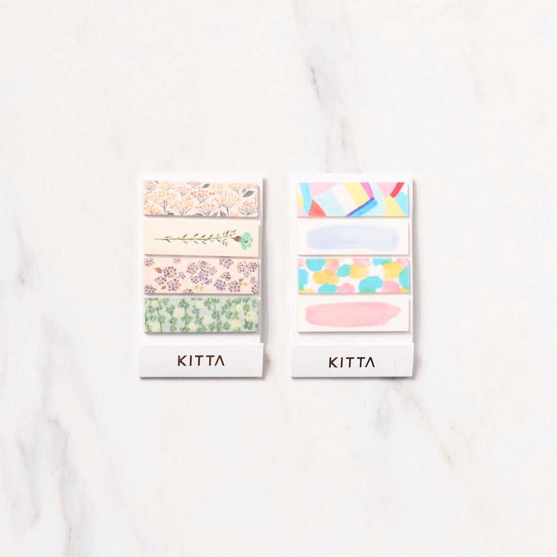 KITTA Basic 4/6 Masking Tape Stickers by KING JIM - Colorful Washi Tape for Scrapbooking, Journaling, DIY Crafts & Office Organization