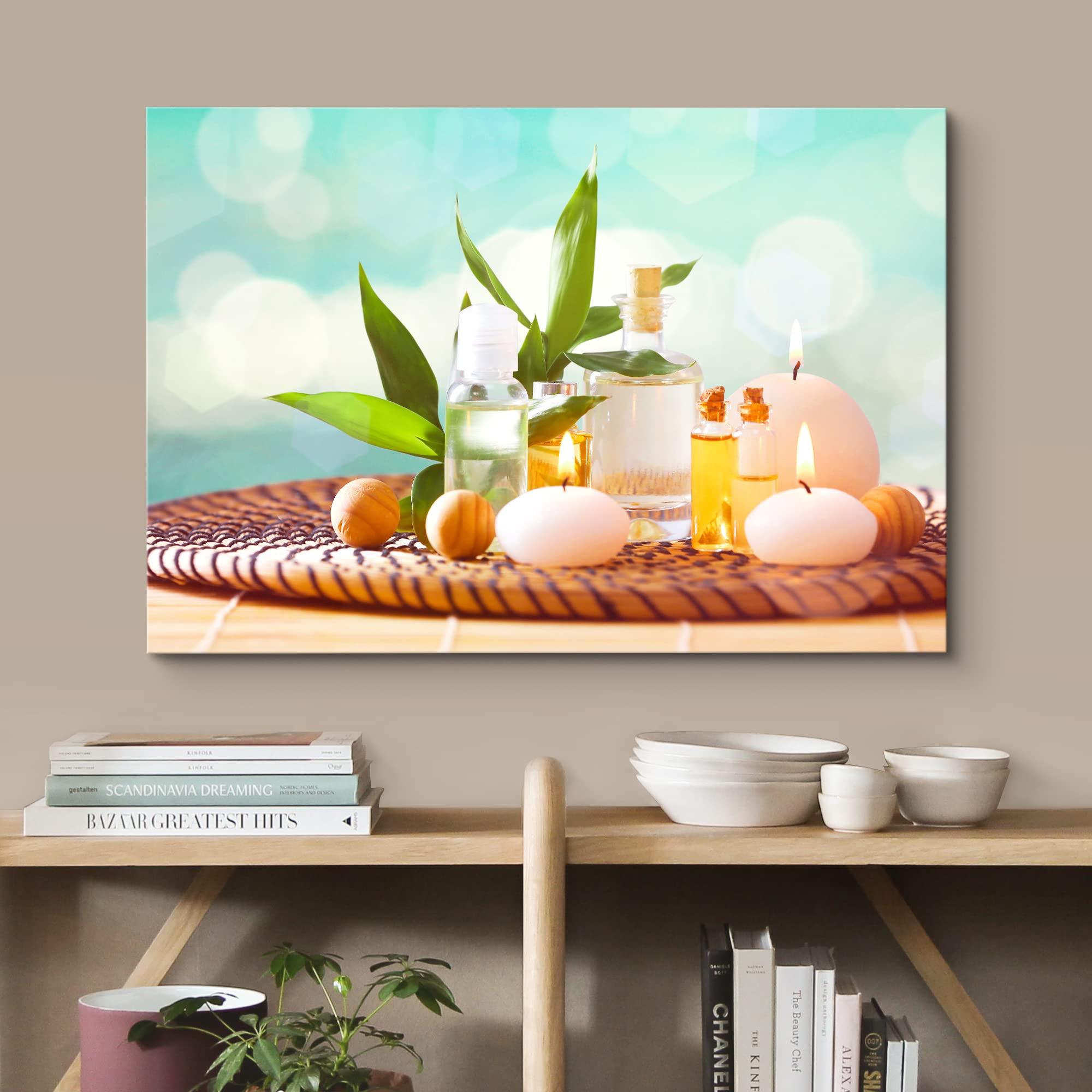 Wall26 Tropical Jungle Leaf Canvas Print - Zen Spa & Yoga Nature Wall Art for Living Room, Bedroom, Office - 32x48 Inch Modern Home Decor | Perfect for Meditation Spaces, Massage Rooms & Relaxation Areas