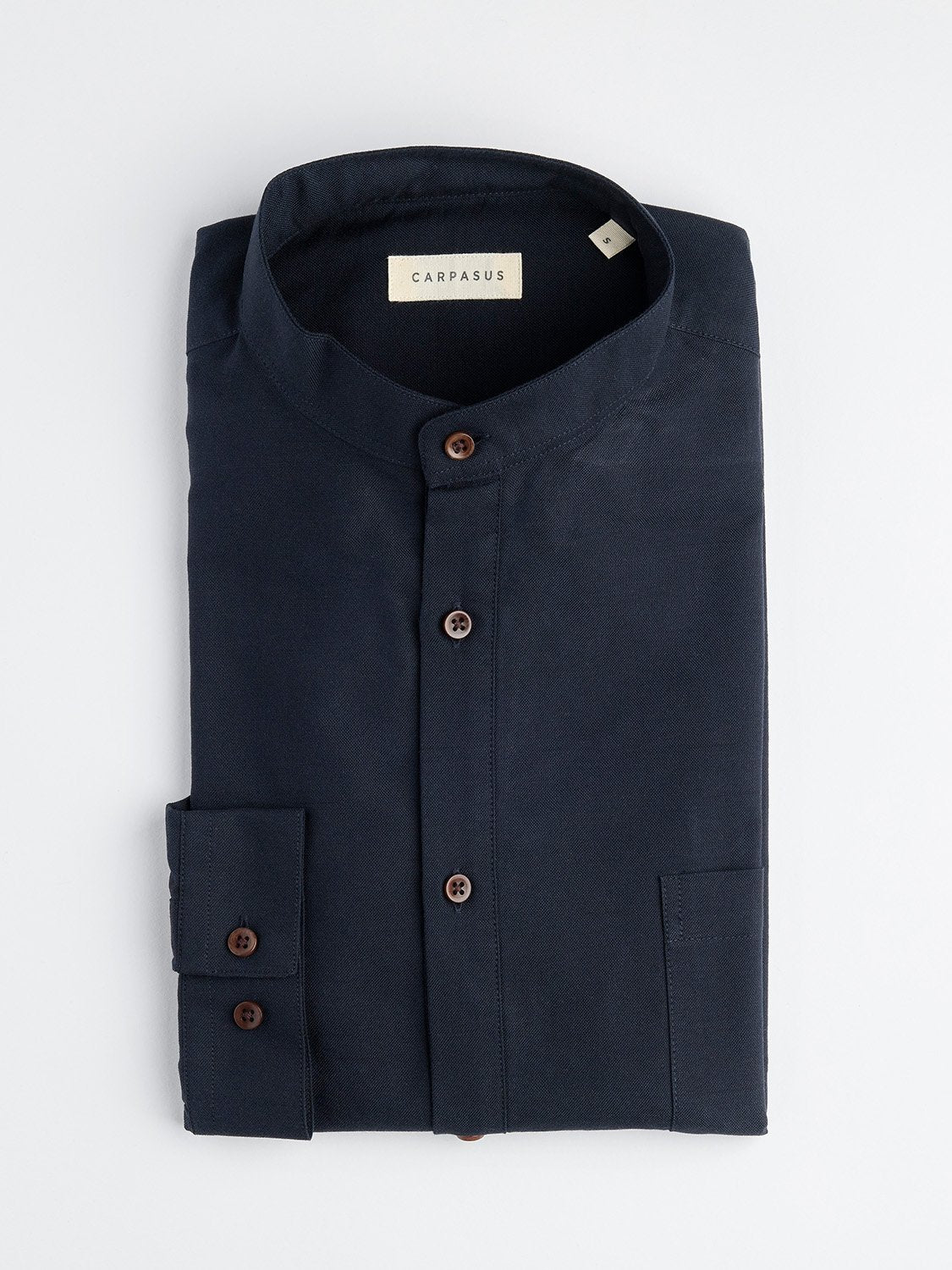 Men's Casual Button-Down Shirt - Soft Cotton Comfort Fit - Juglans Marine Blue - Perfect for Office, Travel & Weekend Outings