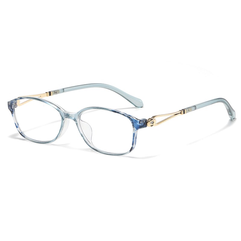 Stylish Women's Lightweight Metal Blue Light Blocking Reading Glasses for Computer Work, Gaming & Screen Time Protection