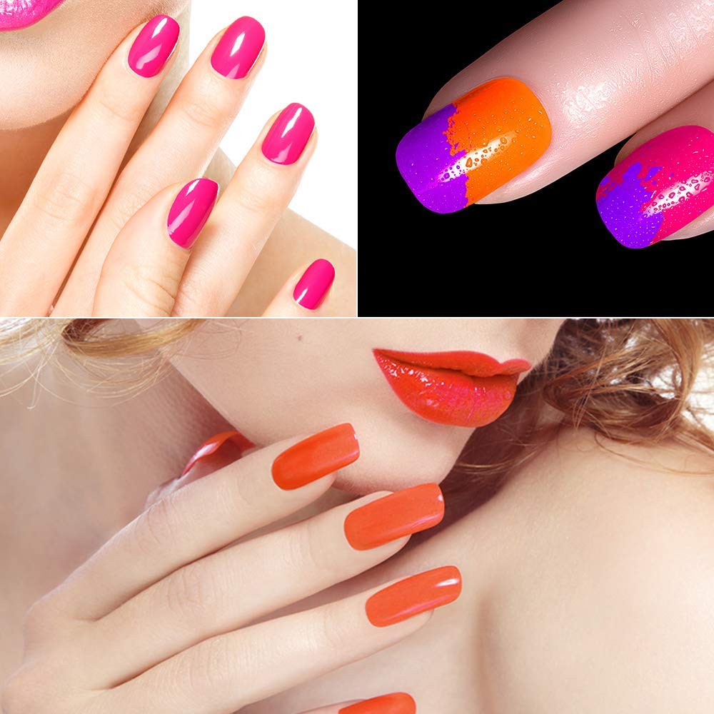 12 Color Pigment Nail Powder Set - Vibrant Fluorescent Nail Art & Eye Makeup Pigments for Professional Salon & DIY Manicure