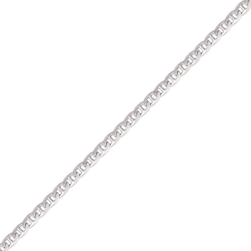 14K Real Gold Gucci Chain Necklace - White Rhodium Plated Italian Link Jewelry for Men & Women (16-24 Inch Length, 2.2-6.0mm Width) - Perfect Gift for Birthday, Anniversary & Special Occasions