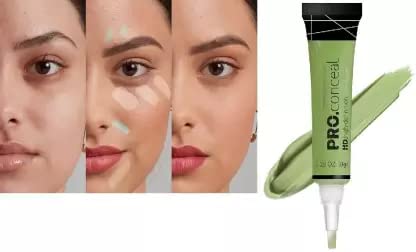 Natural Pro Green Color Correcting Concealer for Fine Lines & Wrinkles - Vegan, Cruelty-Free Makeup for Dark Circles & Blemishes - Perfect for Everyday Wear & Professional Makeup Looks