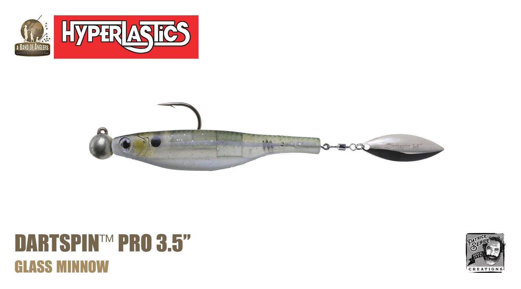 Hyperlastics Dartspin Pro Fishing Lures with Rigged Jighead - Premium Soft Plastic Baits for Bass, Walleye & Freshwater Fishing | Ideal for Casting, Trolling & Jigging Techniques