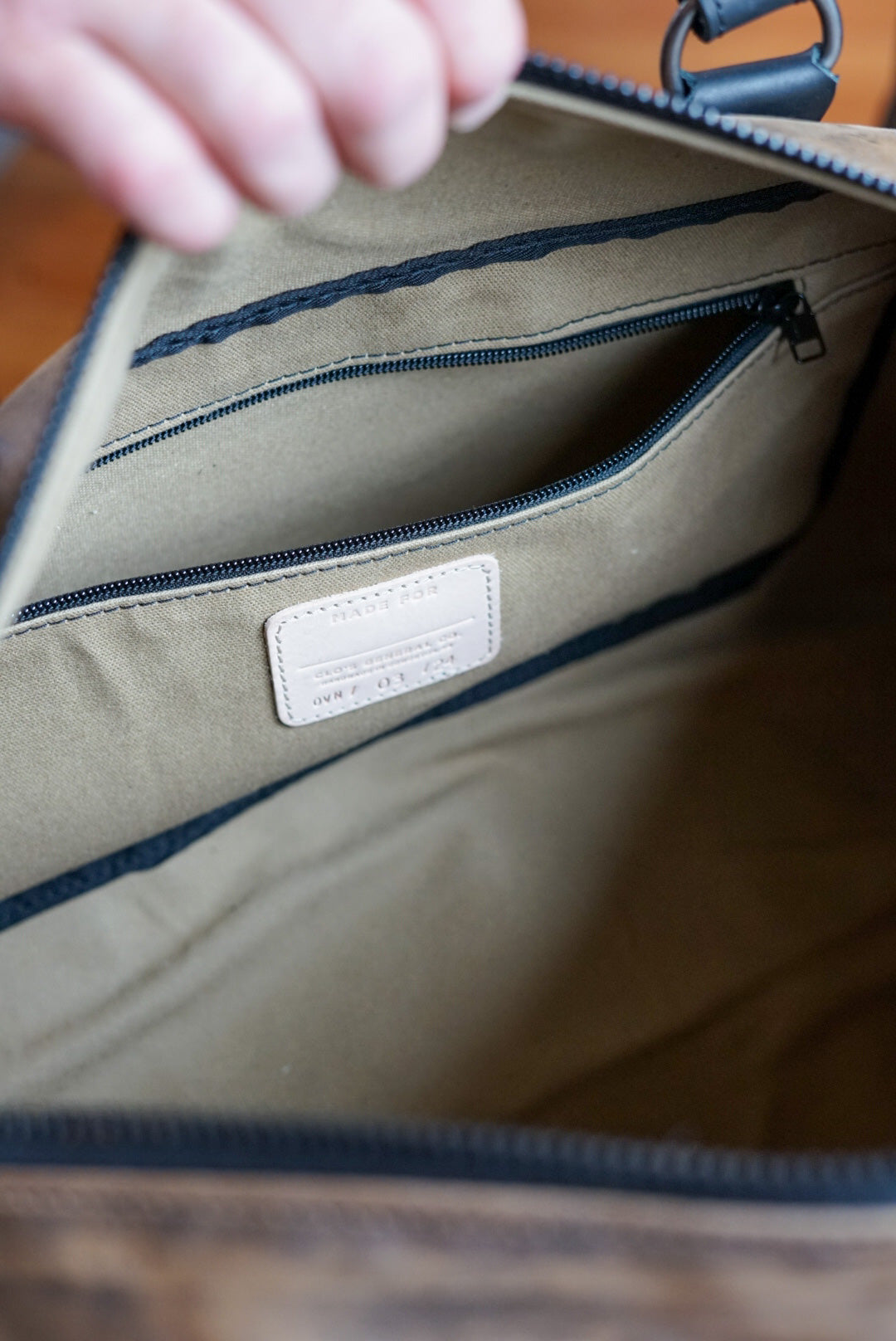 Overnighter Duffle Bag - Hillbilly Sepia & Flat Black Accents - Perfect for Travel, Gym & Weekend Getaways