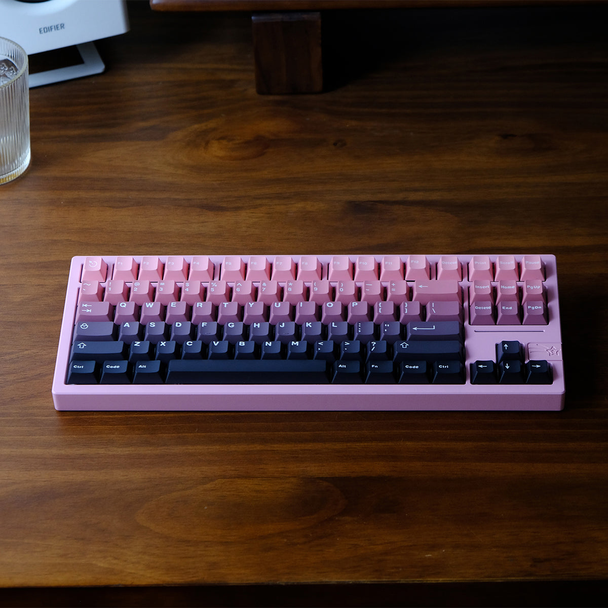 Custom Blackberry Bean Paste Gradient ABS Keycaps Set - Two-Tone Mechanical Keyboard Keycaps with OEM Height for Gaming & Typing | Perfect for PC, Mac & Laptop Keyboards