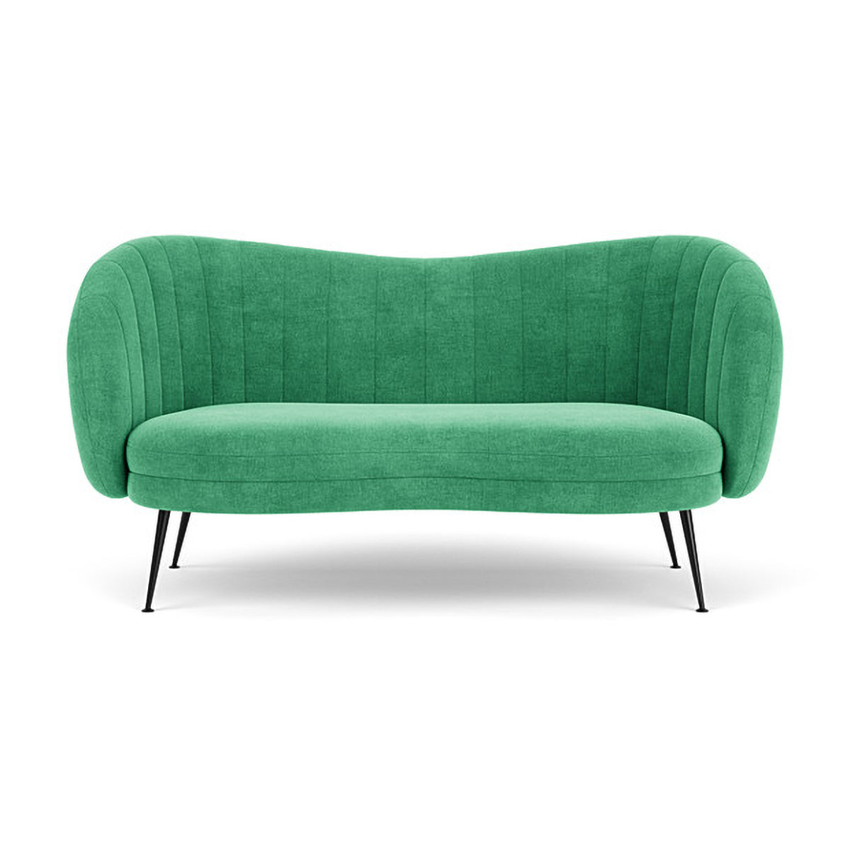 Premium Flora Fabric 2-Seater Sofa - Modern Living Room Furniture for Small Spaces | Comfortable Loveseat for Apartments, Dorms & Cozy Homes