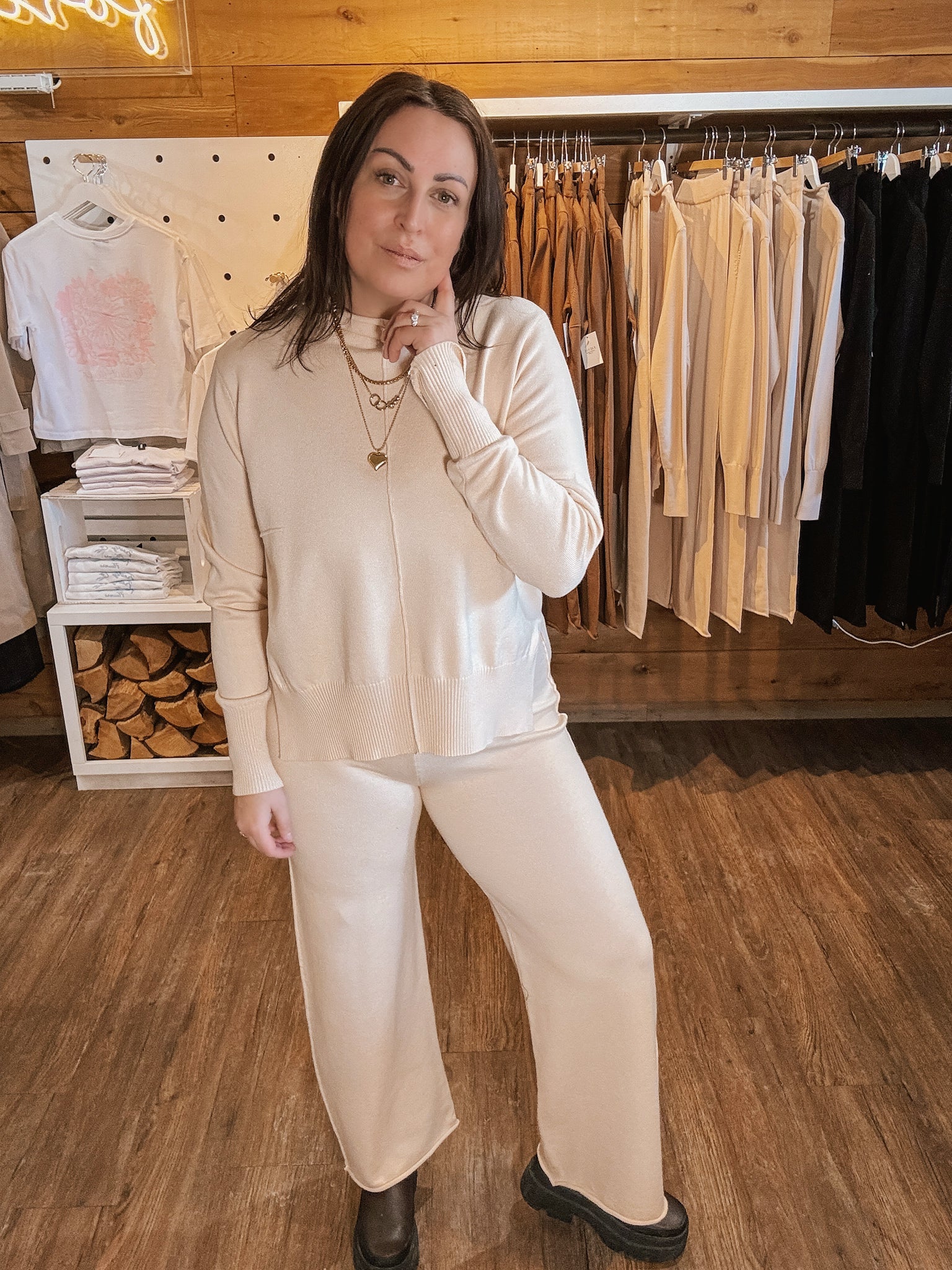 Sammy Knit Set for Women - Soft & Stylish Matching Outfit in Multiple Colors | Perfect for Casual Wear, Loungewear & Cozy Home Outfits