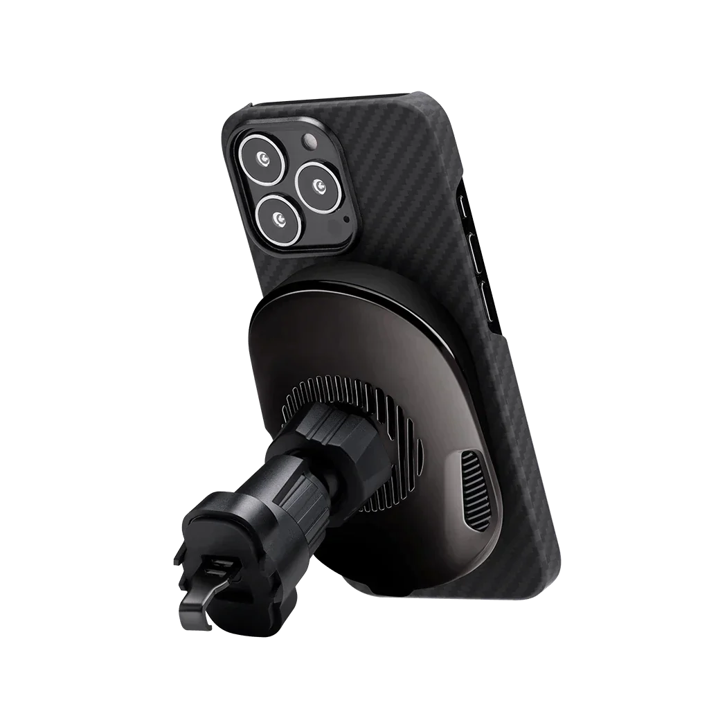 Premium Car Phone Mount & Wireless Charger - Fast Charging, Secure Grip, 360° Rotation [US Stock] - Perfect for Commuting, Road Trips & GPS Navigation
