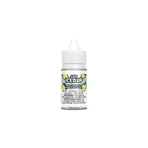 White Grape Ice Nic Salt - Iced Up Salts 30mL E-Liquid for Vape Pens & Pod Systems - Refreshing Menthol Flavor for All-Day Vaping