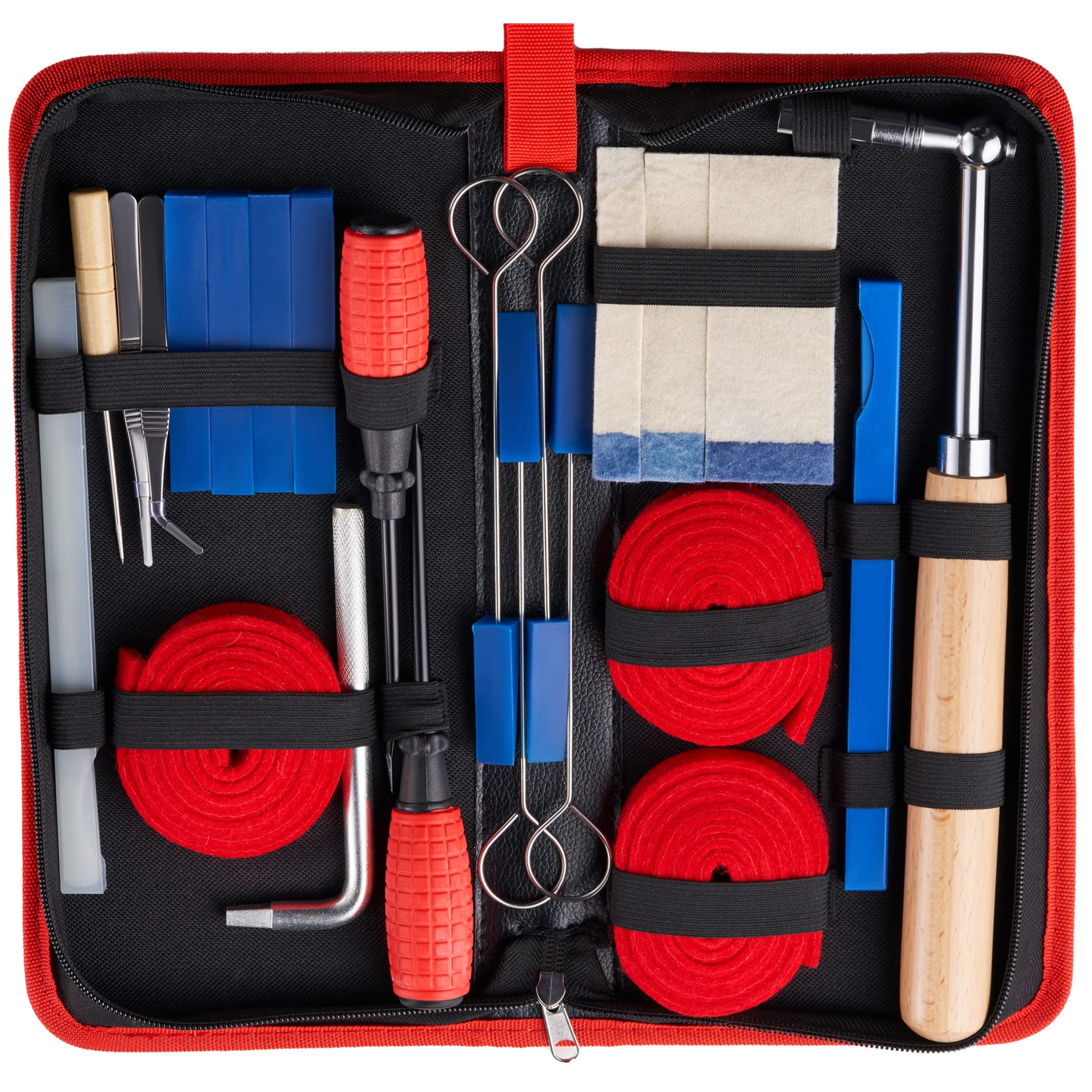 CONCHACIELO Professional Piano Tuning Kit - Complete Set with Tuning Wrench, Fastener & Mute in Portable Case | Ideal for Beginners & Professional Tuners | Perfect for Home Pianos, Grand Pianos & Music Studios