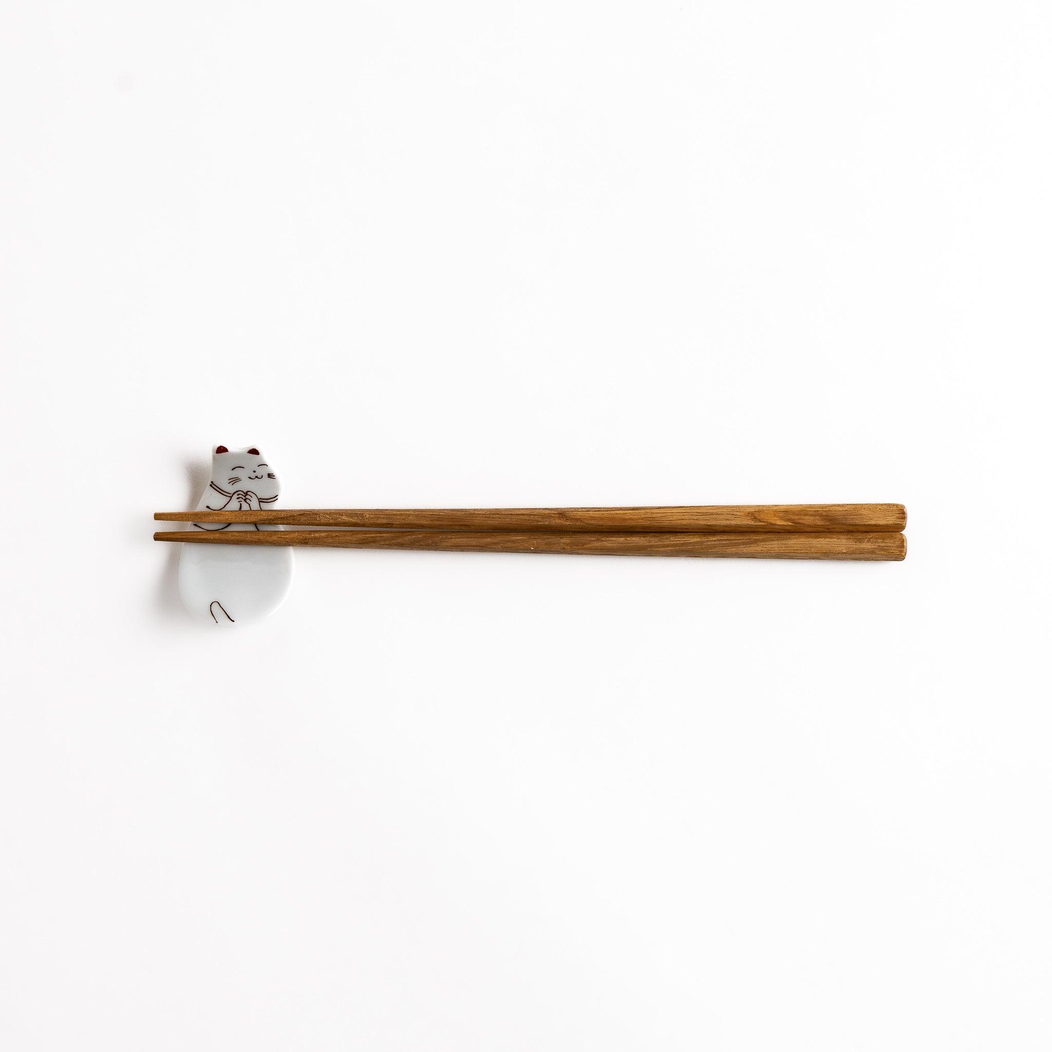 Cute Cat Chopstick Rest Holder - Adorable Ceramic Tableware for Sushi, Asian Dining & Home Decor - Perfect Gift for Cat Lovers
