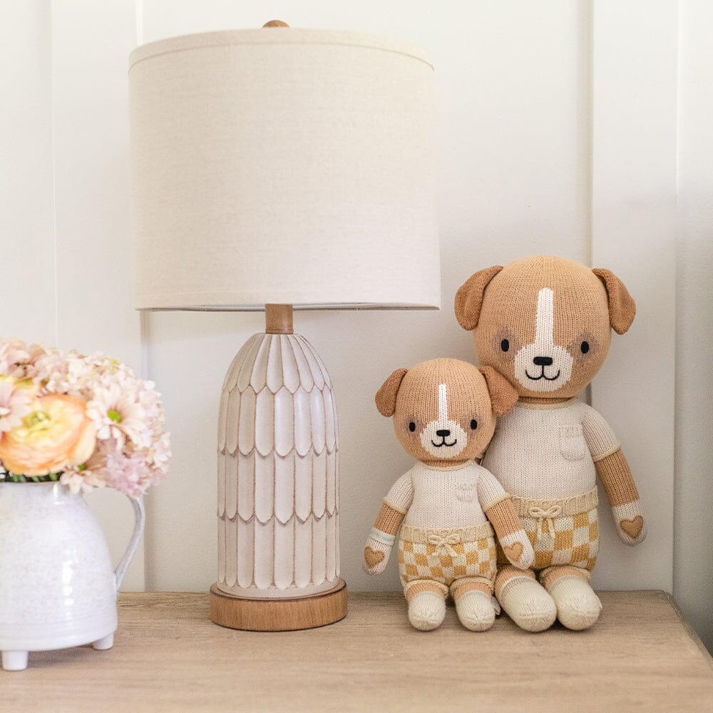 Cuddle + Kind George the Dog - Handmade Knit Doll for Kids | Soft & Huggable Plush Toy for Babies & Toddlers | Perfect for Bedtime, Playtime & Gifts