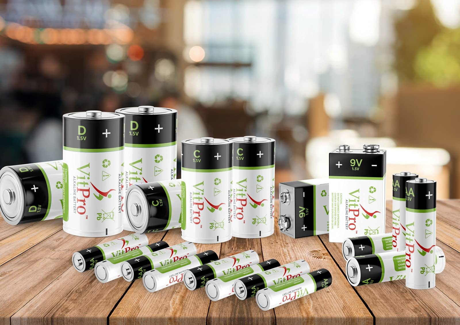 High-Performance C Alkaline Batteries 1.5V - 6 Pack Long-Lasting Power for Flashlights, Toys & Electronics - All-Purpose Everyday Use Batteries