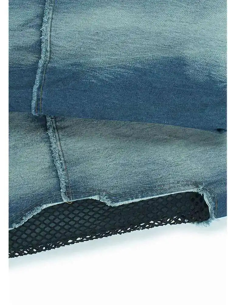 Women's Big Size Denim Vest & Wide Leg Pants Two-Piece Set - V-Neck Sleeveless Outfit for Spring/Fall 2025 | Casual Streetwear, Plus Size Fashion Trend | Perfect for Daily Wear, Office Outfits & Weekend Looks