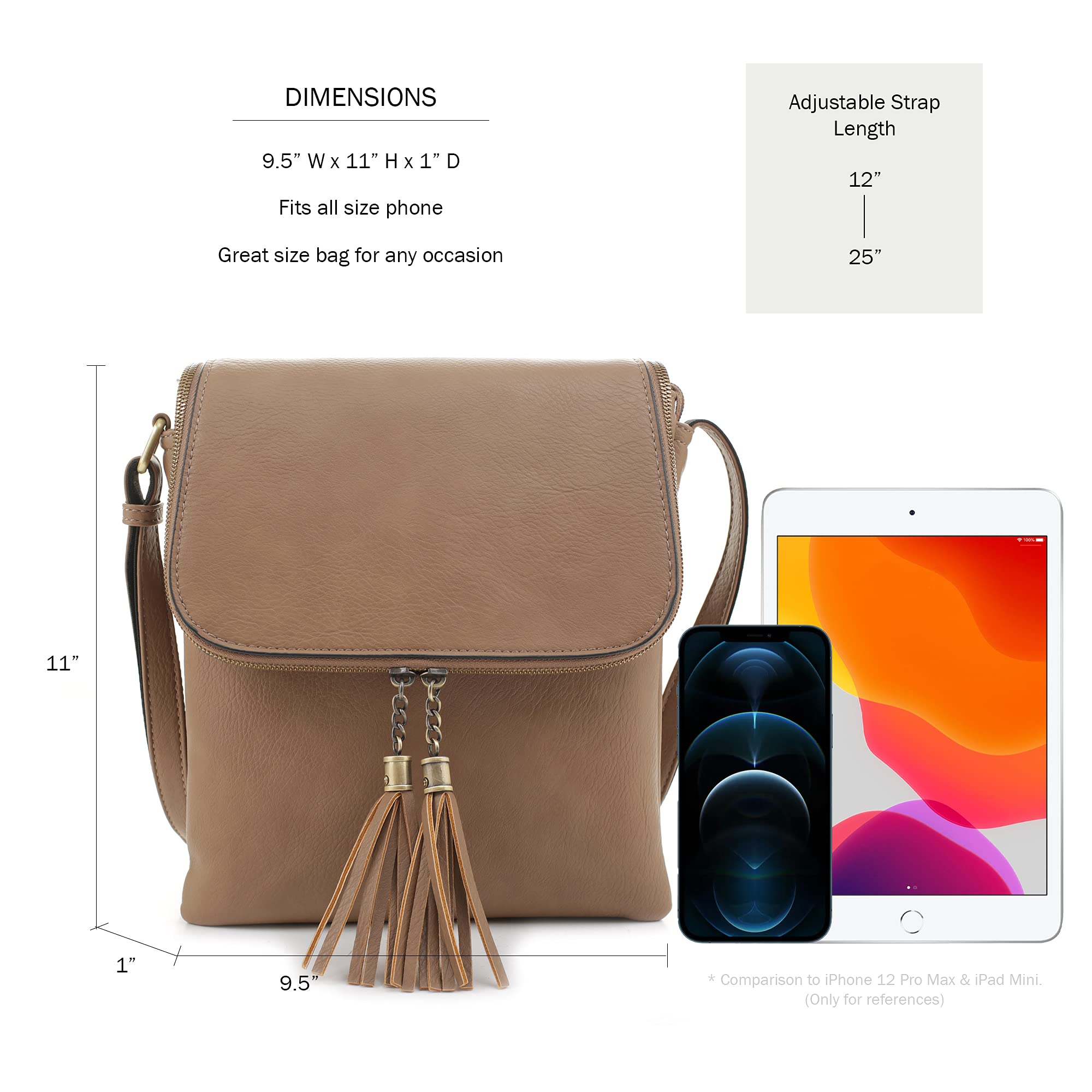 JESSIE & JAMES Cheyanne Concealed Carry Crossbody Bag with Lock & Key - Secure Anti-Theft Purse for Women | Perfect for Travel, Shopping & Everyday Use