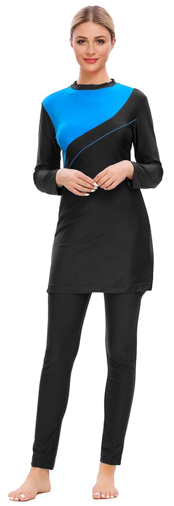 Modest Islamic Burkini Swimwear for Women - Long Sleeve Full Coverage Swimsuits | Halal Beachwear for Swimming, Surfing & Water Activities