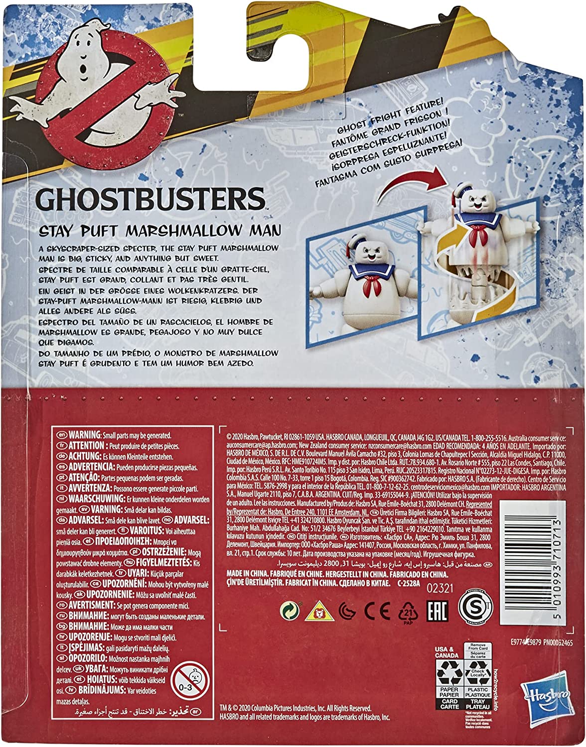 Ghostbusters Classic 1984 Series Stay Puft Marshmallow Man Action Figure - Collectible Movie Toy for Fans, Halloween Decor & Gift Idea