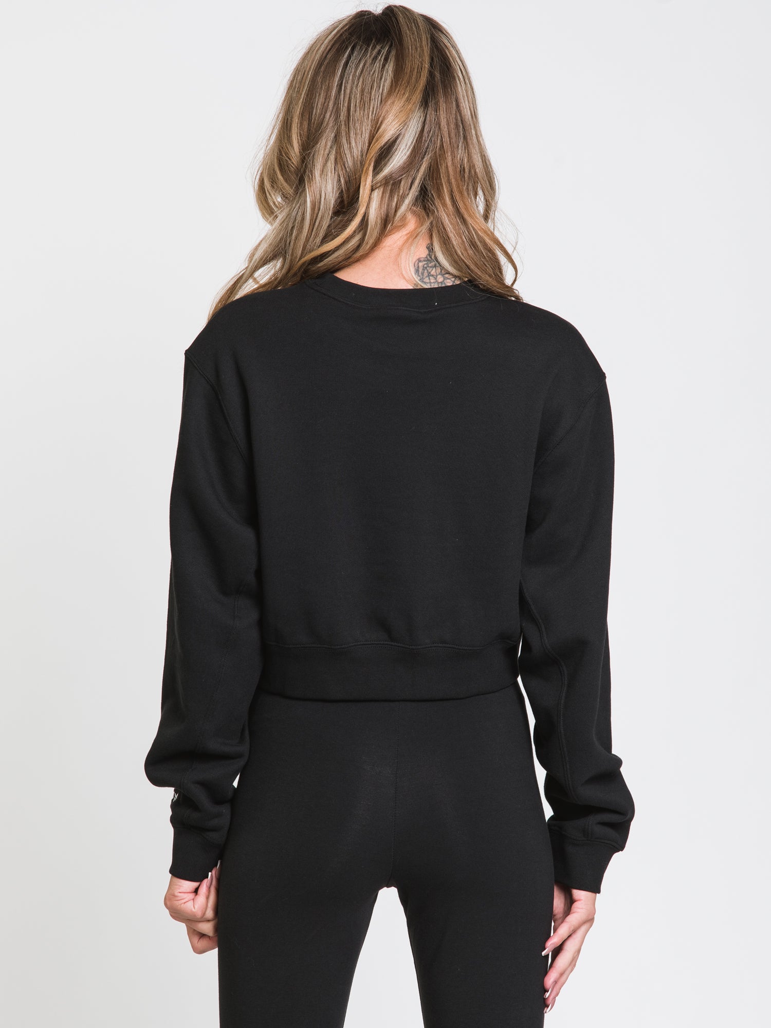 Adidas Cropped Embroidered Logo Sweatshirt for Women | Fashion Hoodie for Casual Wear & Gym | Clearance Sale | Perfect for Street Style & Workouts