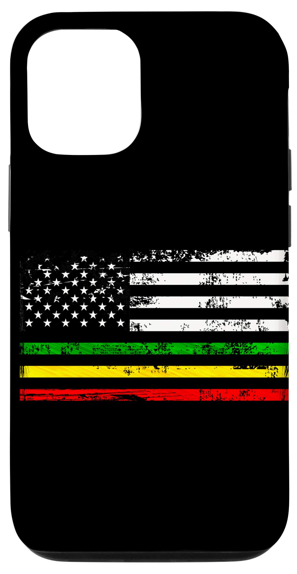 iPhone 12/12 Pro Case - African American Flag Design | Rasta Reggae Protective Cover | Perfect Gift for Africa Lovers | Durable Phone Case for Daily Use & Travel