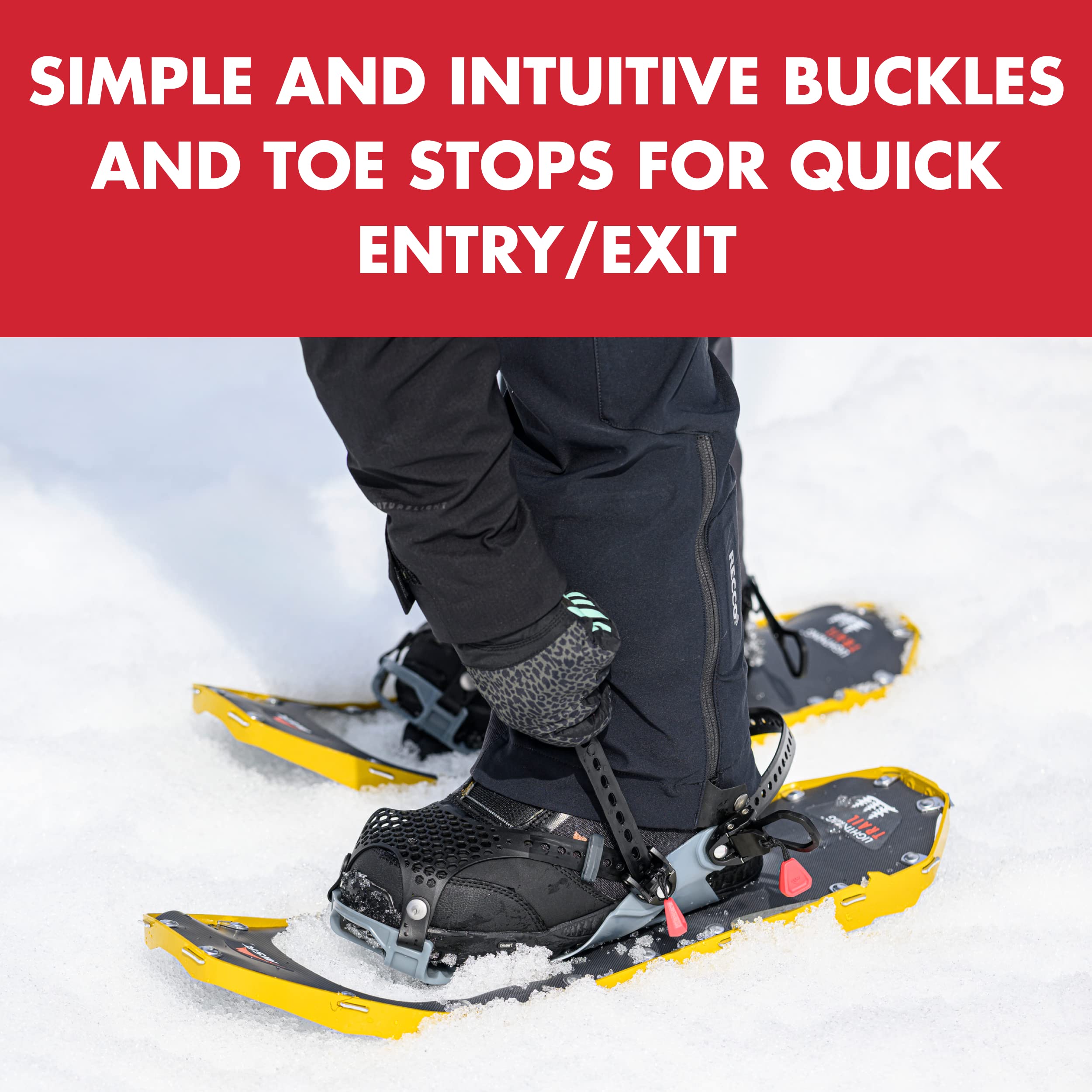 MSR Lightning Trail Ultralight Backcountry Snowshoes - Lightweight & Durable for Winter Hiking, Backpacking & Snow Trekking - Perfect for Deep Snow & Mountain Adventures