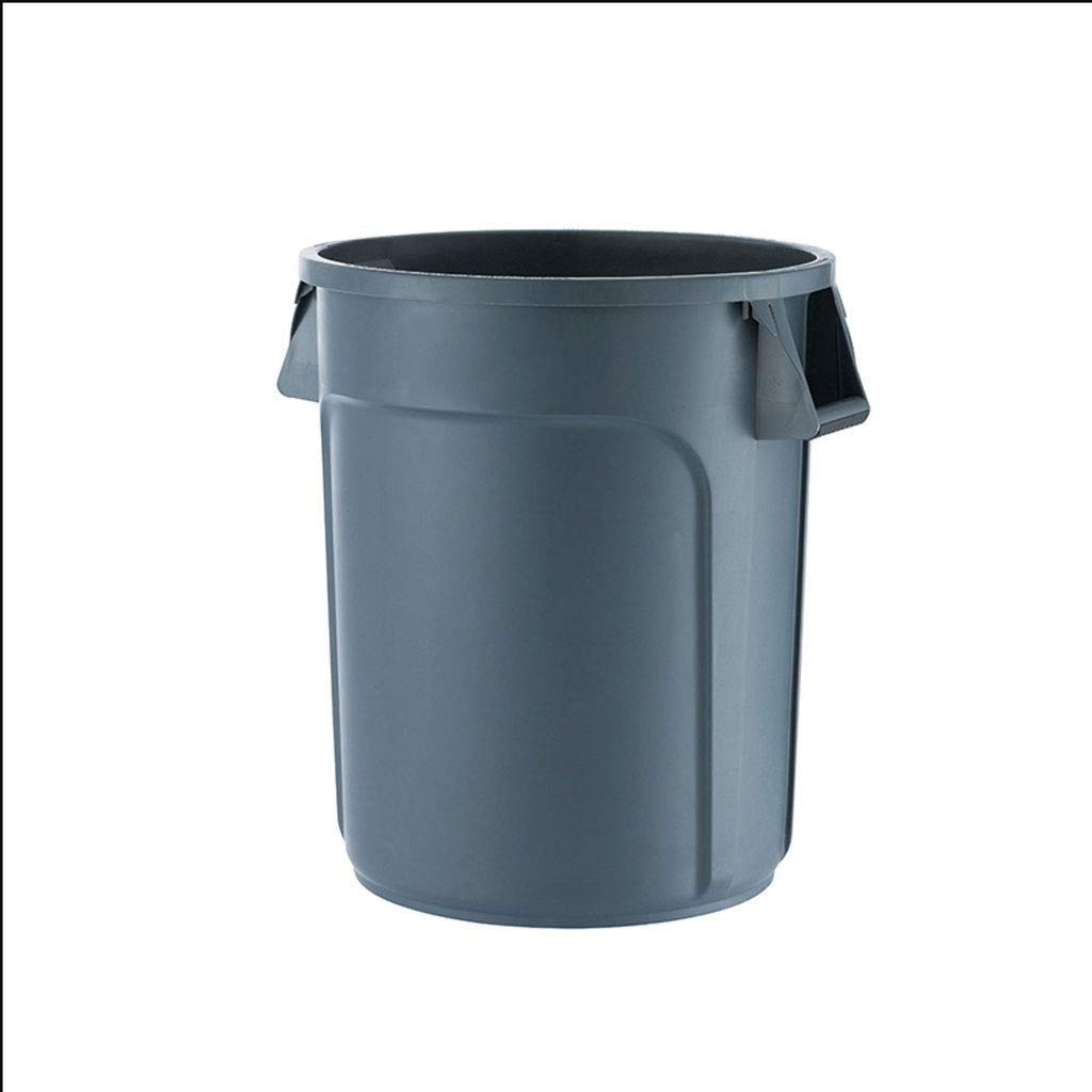 Large 121L Thickened Round Trash Can - Multi-Color Storage Bucket for Industrial, Outdoor, Garden & Kitchen Use | Heavy-Duty Dustbin for Waste Management (Gray)