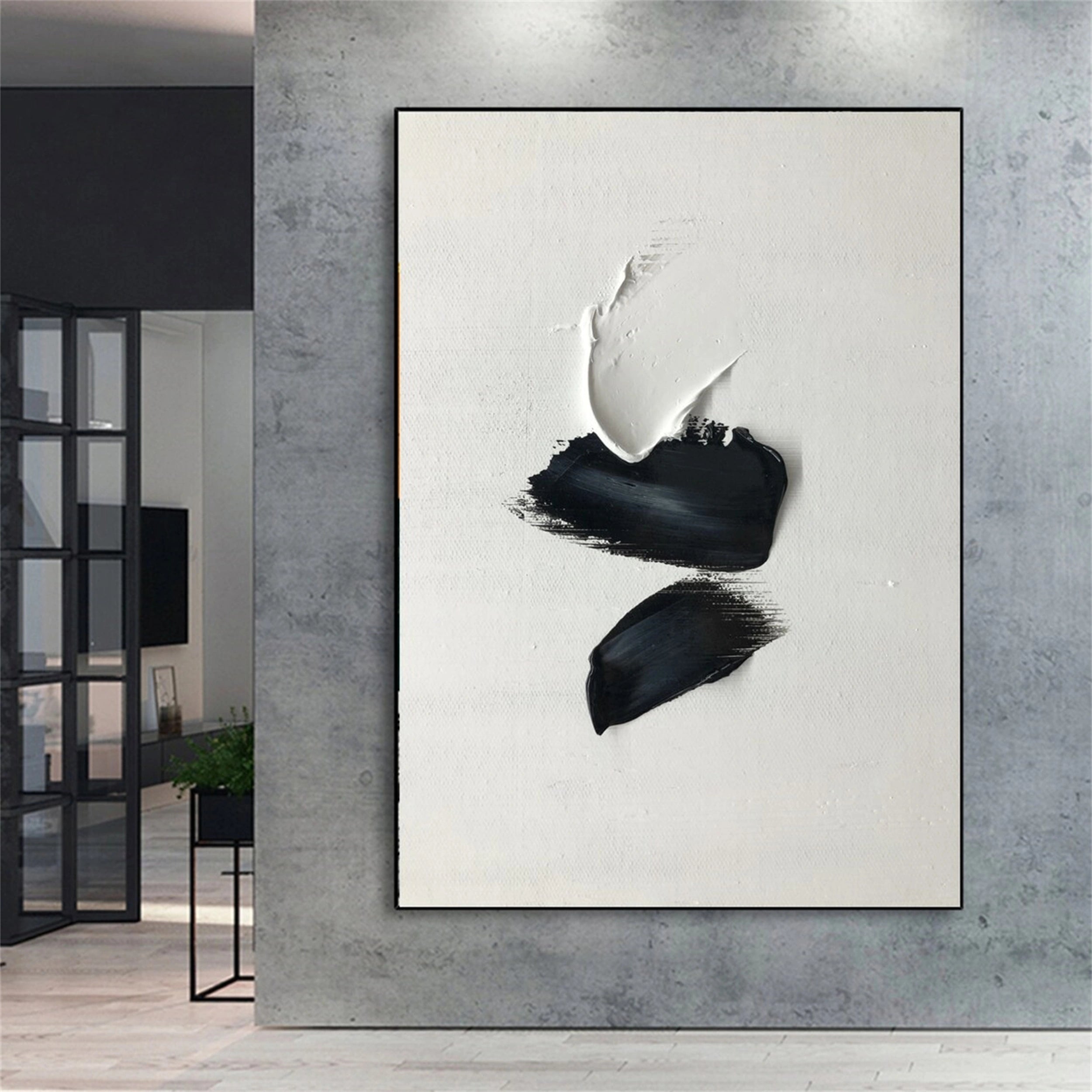 Minimalist Textured Painting Canvas Set of 2 - Modern Abstract Wall Art for Living Room & Bedroom Decor #MM143 | Perfect for Home, Office & Gift Giving