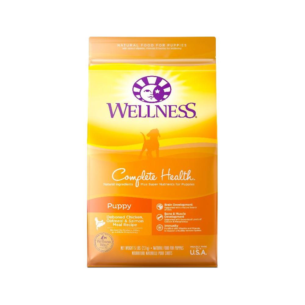 Complete Health Grain-Free Chicken & Salmon Puppy Dry Food - High Protein, All-Natural Ingredients for Healthy Growth - Perfect for Small & Medium Breed Puppies at Home or Travel
