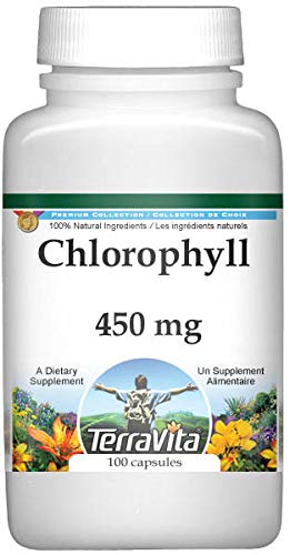 Premium Chlorophyll 450mg Supplement - 100 Capsules (Pack of 2) | Natural Detox & Energy Boost | Supports Skin Health & Immune System | Perfect for Daily Wellness & Active Lifestyles