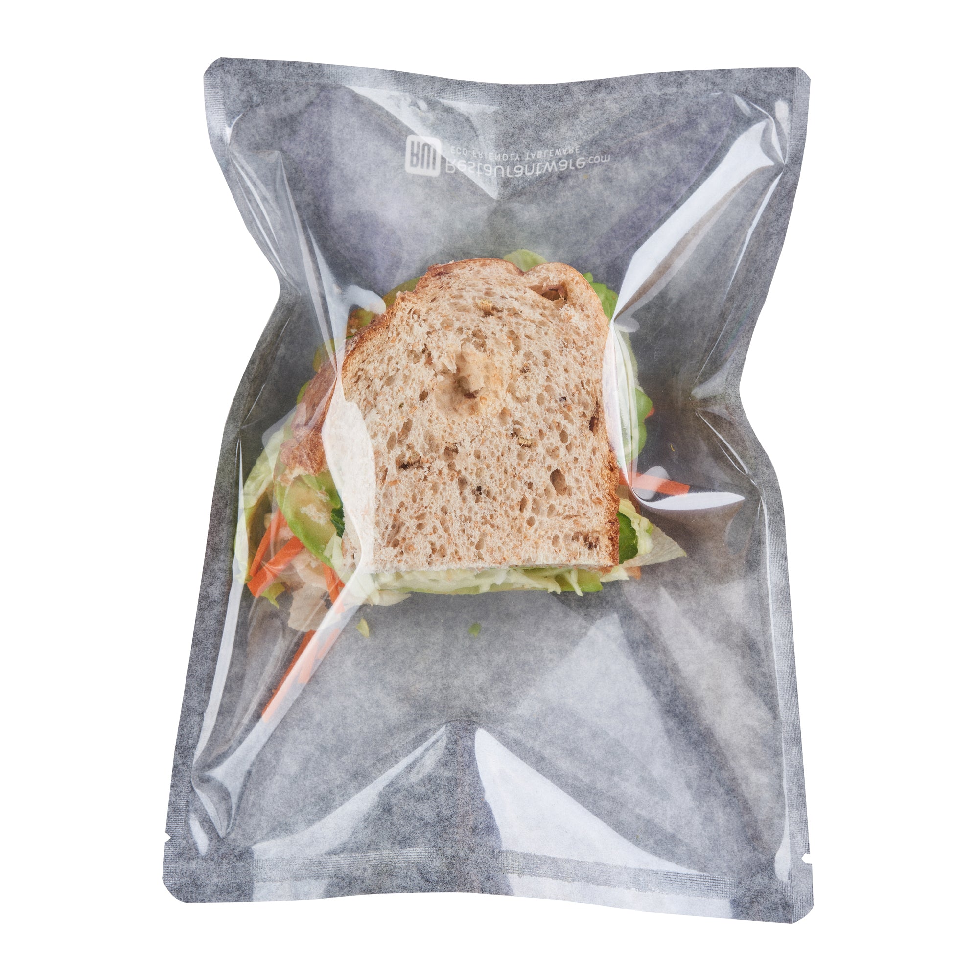 Black Plastic Medium Sandwich & Snack Bags - Heat Sealable (8 3/4