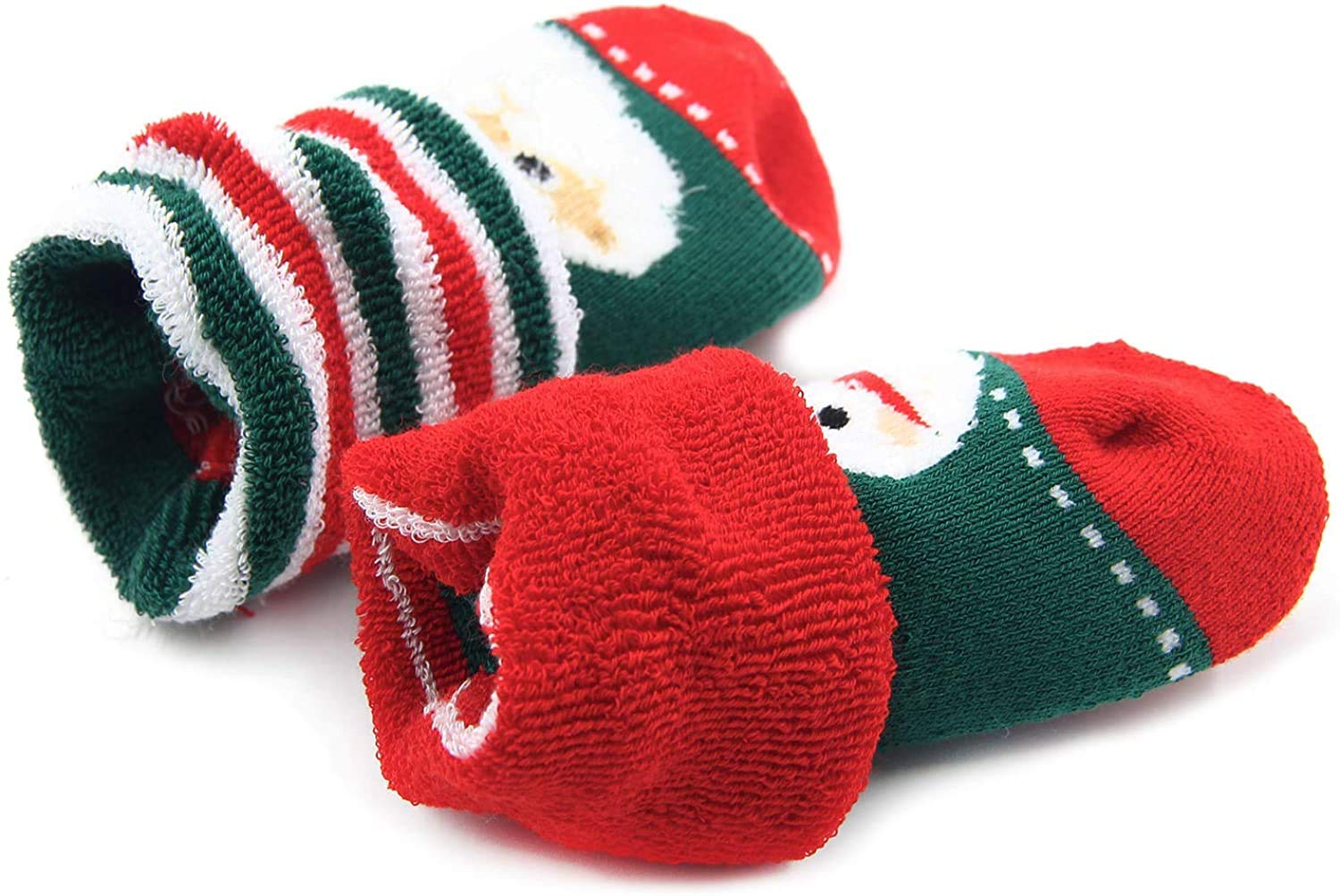 **6 Pack Boys Winter Socks - Warm Thermal Terry Crew Socks for Kids, Cold Weather & Outdoor Activities**