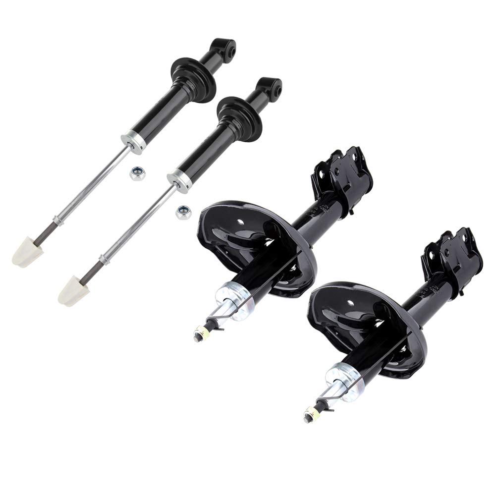 ROADFAR 4x Front & Rear Strut Shocks Absorbers Compatible with 2003-2004 Mitsubishi Outlander - Replacement for OEM 334368 & 341361 - Perfect for Smooth Ride & Off-Road Adventures