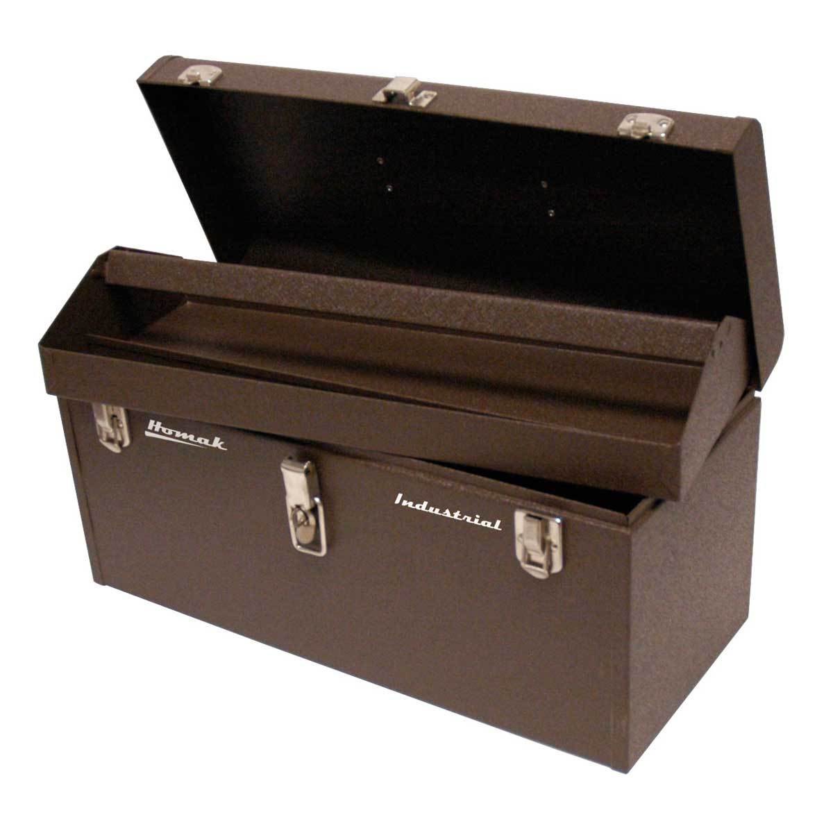 Homak 24 Professional Industrial Toolbox - Heavy Duty Steel Tool Storage for Mechanics & Contractors - Perfect for Garage, Workshop & Job Site Organization