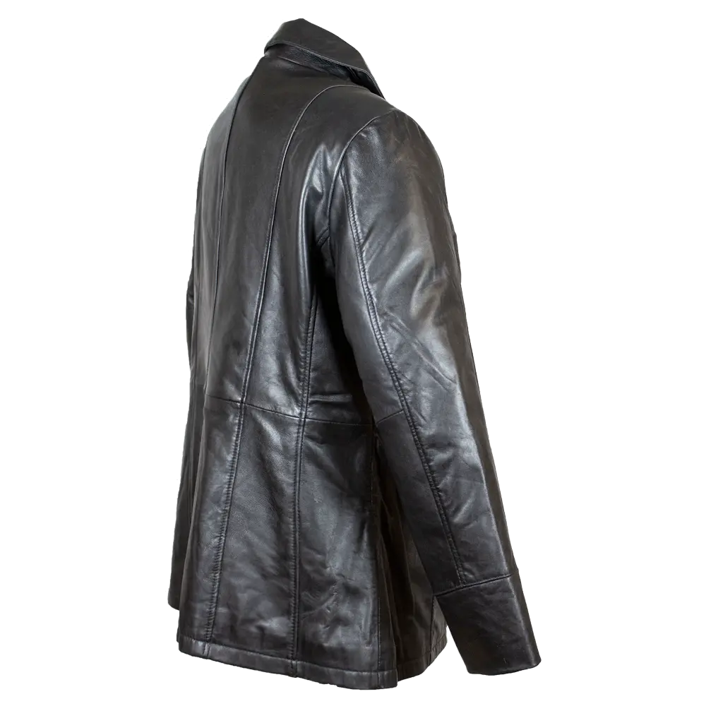 BOL Women's Long Zip-Up Leather Jacket - Stylish Outerwear for Fall & Winter | Perfect for Casual Outfits, Motorcycle Riding & Night Out
