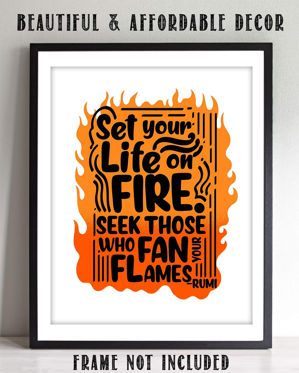 TJ Originals Motivational Wall Art - 11x14 Unframed Print for Home & Office Decor