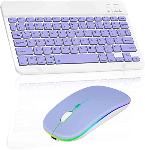 Lavender Purple Keyboard with RGB LED Lavender Purple Mouse