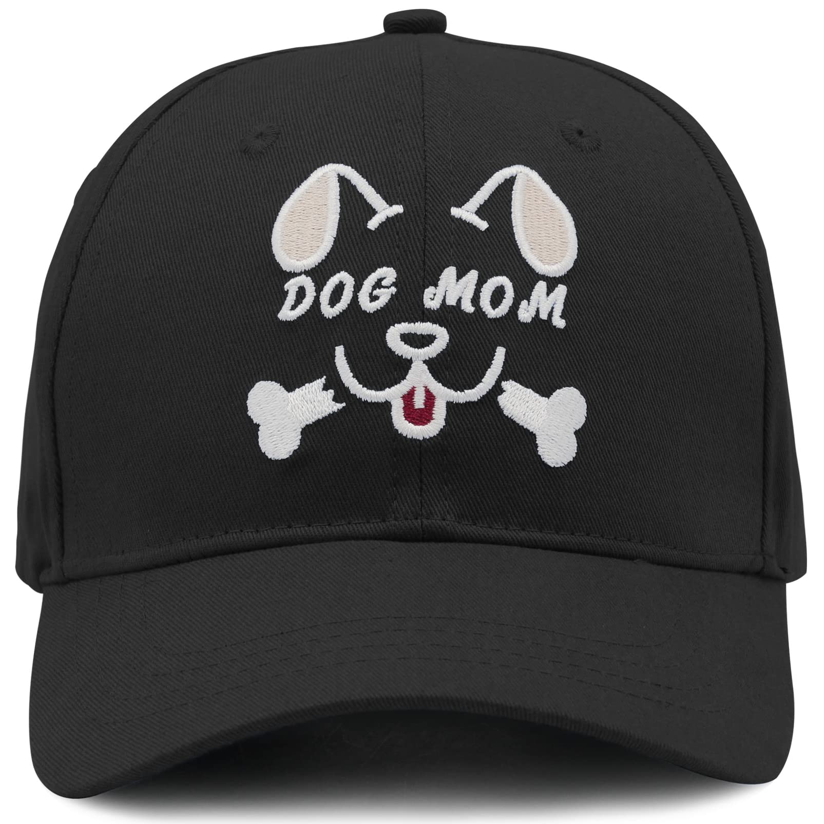 Dog Mom Baseball Hat - Adjustable Embroidered Cap for Women, Dog Lovers Gift Idea - Perfect Birthday Present for Friends & Grandma - Great for Walks, Dog Parks & Outdoor Activities