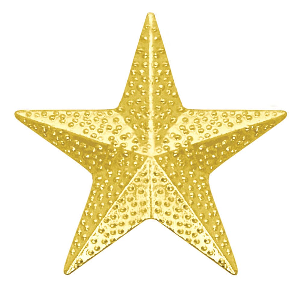 Premium STAR Chenille Lapel Pins - Shiny Gold Lapel Pins for Men & Women - 0.875