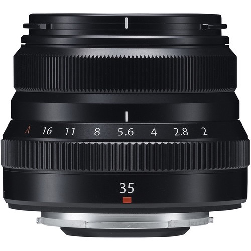 Fujifilm Fujinon XF 35mm f/2 R WR Prime Lens (Black) - Compact Weather-Resistant Lens for Street & Portrait Photography | DSLR & Mirrorless Cameras