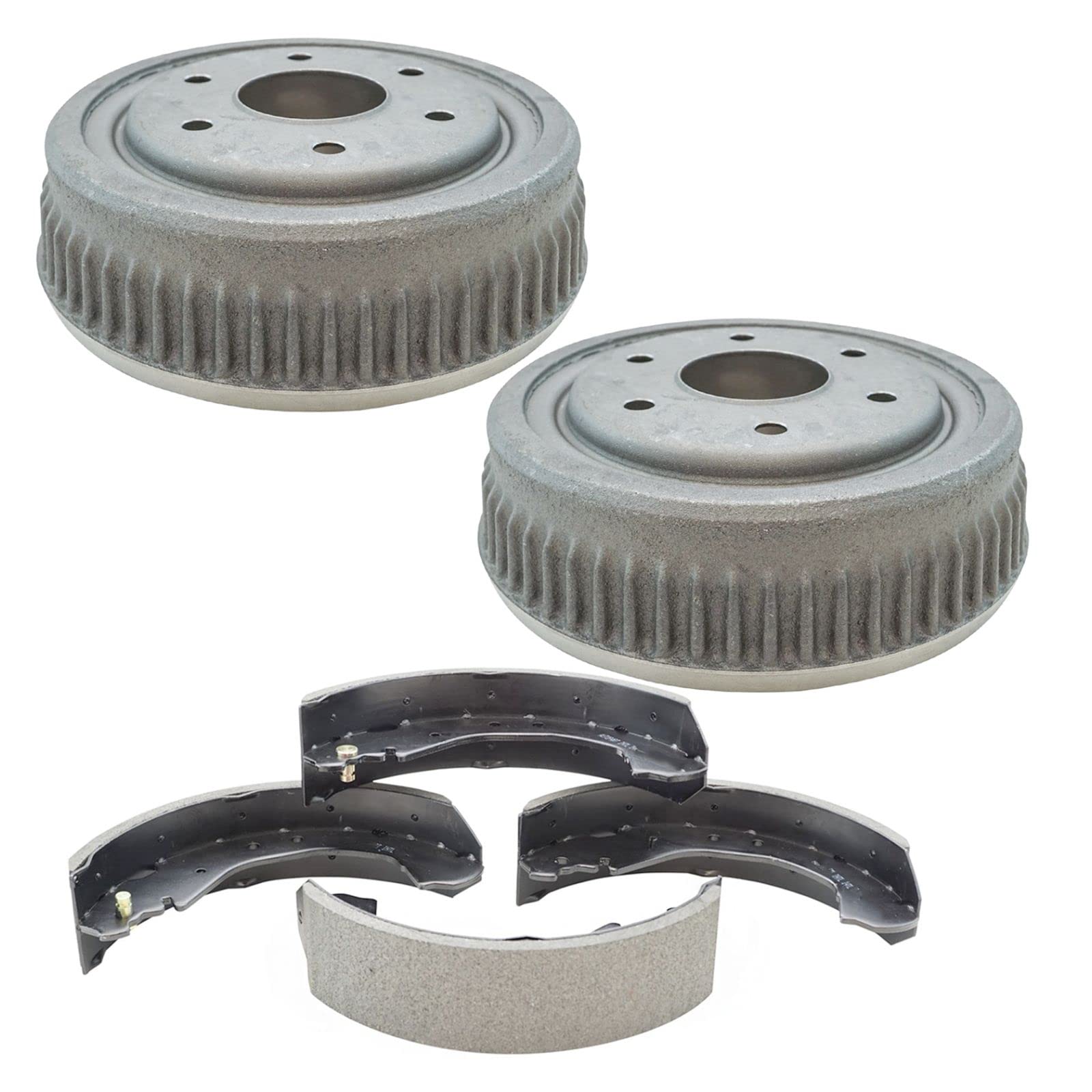 Rear Brake Drum Shoe Kit Set for Chevy Silverado GMC Sierra 1500 2500 3500 Pickup Trucks & SUVs - Perfect for Brake System Maintenance and Repair