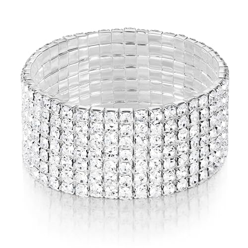 7 Row Silver Bracelet