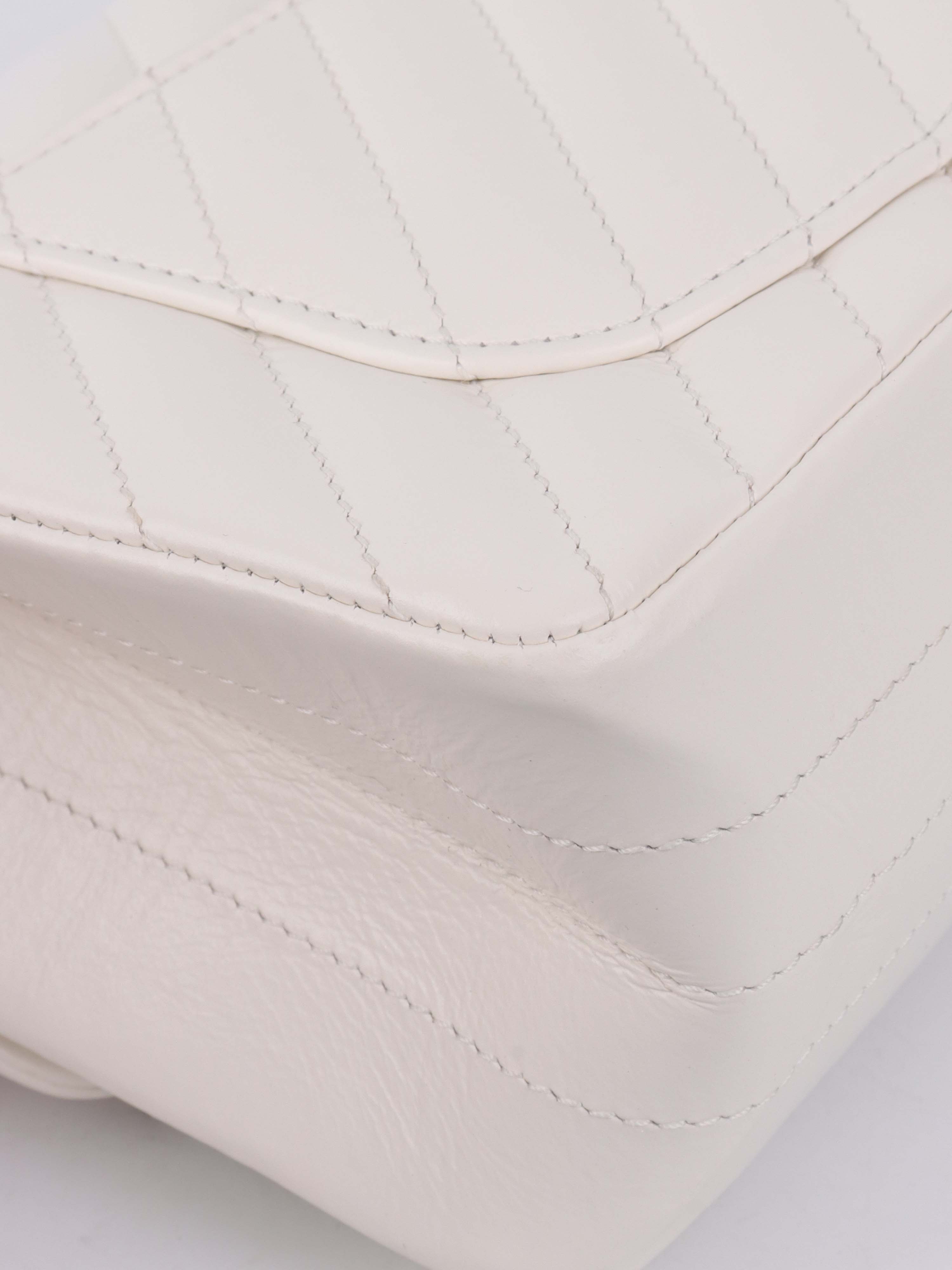 Chanel Small White Chevron 2.55 Classic Flap Bag - Luxury Designer Handbag for Women, Perfect for Everyday Use & Special Occasions