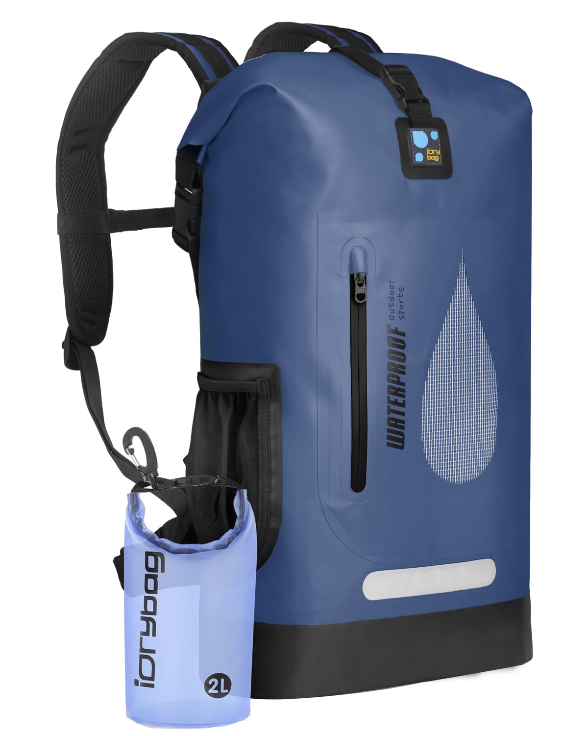 IDRYBAG Waterproof Dry Bag - Floating Backpack for Kayaking, Boating & Water Sports | Durable Marine Gear for Swimming, Camping & Beach Activities